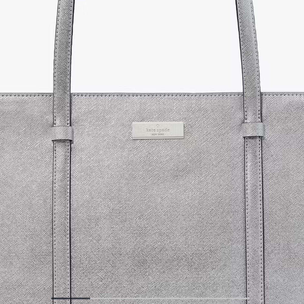 💥💥Price Drop💥 KATE SPADE KENZIE METALLIC LARGE TOTE NWT - Picture 14 of 16
